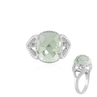 Anello in argento con Ametista Verde