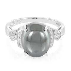 Anello in argento con Ematite Nera