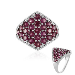 Anello in argento con Rodolite