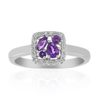 Anello in argento con Ametista Siberiana
