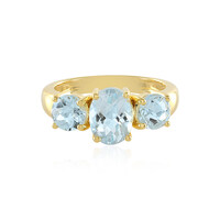 Anello in argento con Topazio Blu Cielo
