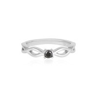 Anello in argento con Diamante Nero