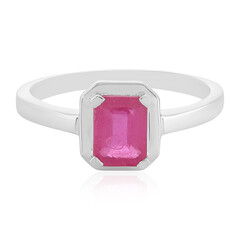 Anello in argento con Zaffiro Rosa del Madagascar