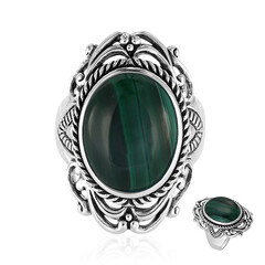 Anello in argento con Malachite (Art of Nature)