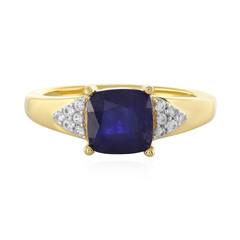 Anello in argento con Zaffiro Blu del Madagascar