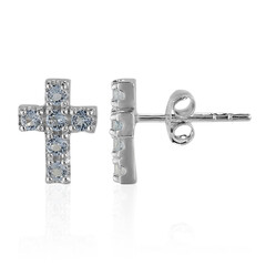 Orecchini in argento con Topazio Blu Cielo