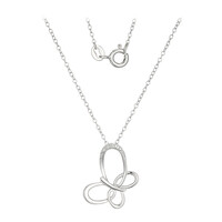 Collana in argento con Diamante I3 (I)