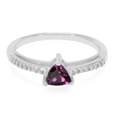 Anello in argento con Tormalina Rossa di Sapo