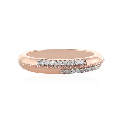 Anello in argento con Diamante I4 (J)