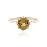 Anello in oro con Tanzanite Gialla (non riscaldata)