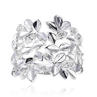 Anello in argento con Topazio Bianco