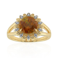 Anello in oro con Sfalerite spagnola