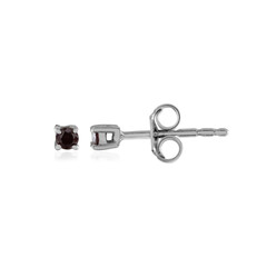 Orecchini in argento con Diamante Porpora I2