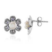 Orecchini in argento con Perla d'Acqua Dolce Bianca