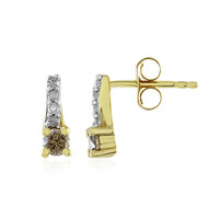 Orecchini in argento con Diamante Champagne I4