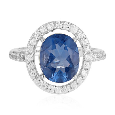 Anello in argento con Fluorite Cangiante