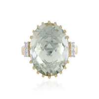 Anello in argento con Ametista Verde