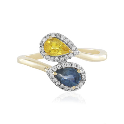 Anello in oro con Zaffiro Giallo