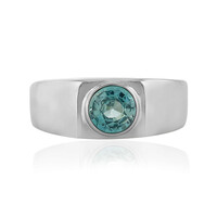 Anello in argento con Zircone Blu