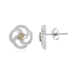 Orecchini in oro con Diamante Cioccolato I2 (SUHANA)