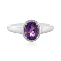 Anello in argento con Ametista Zambiana