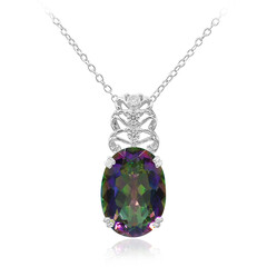Collana in argento con Quarzo Mistico