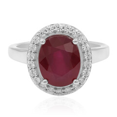 Anello in argento con Rubino del Madagascar