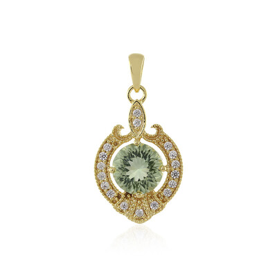 Ciondolo in argento con Ametista Verde