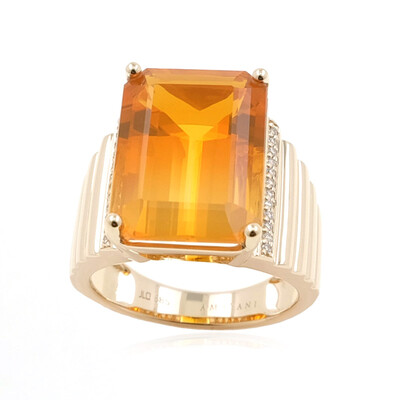 Anello in oro con Opale di Fuoco Multicolor (AMAYANI)