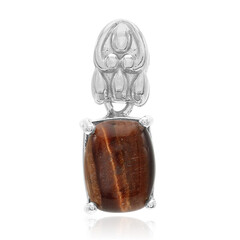Ciondolo in argento con Occhio di Tigre Rosso