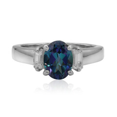 Anello in argento con Topazio Nettuno