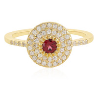 Anello in argento con Spinello Rosso