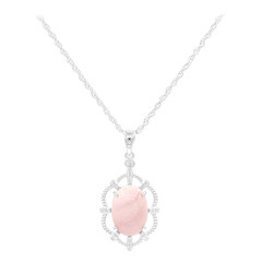 Collana in argento con Opale Rosa