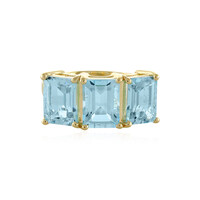 Anello in argento con Topazio Blu Cielo