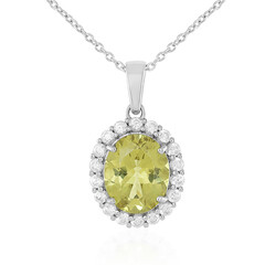 Collana in argento con Apatite Dorata
