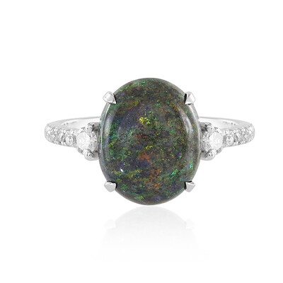 Anello in oro con Opale Matrice Andamooka (AMAYANI)