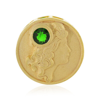 Ciondolo in argento con Diopside Russo (MONOSONO COLLECTION)