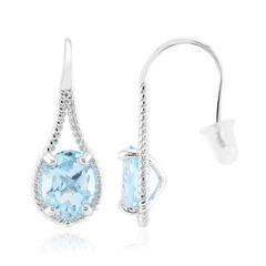 Orecchini in argento con Topazio Blu Cielo