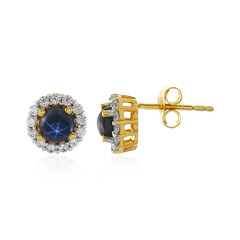 Orecchini in argento con Zaffiro Stellato Blu