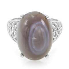 Anello in argento con Agata Botswana