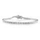 Bracciale in argento con Topazio Bianco