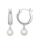 Orecchini in argento con Perla d'Acqua Dolce Bianca