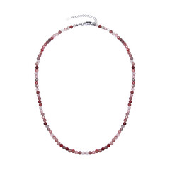 Collana in argento con Andesina Rossa
