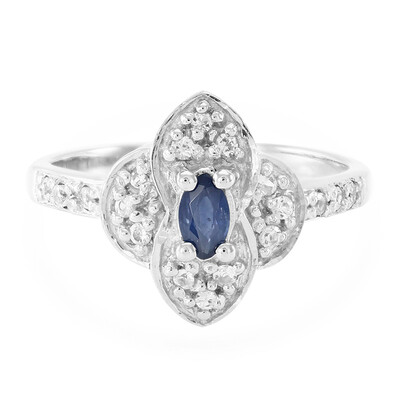 Anello in argento con Zaffiro di Laos