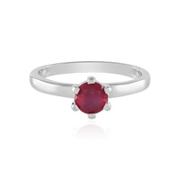 Anello in argento con Rubino del Madagascar