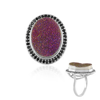 Anello in argento con Agata Glitter Mistica