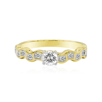 Anello in oro con Diamante IF (D) (Annette)