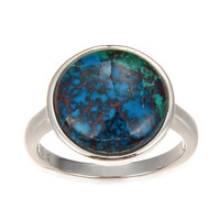 Anello in argento con Crisocolla