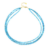 Collana in argento con Apatite Blu Neon