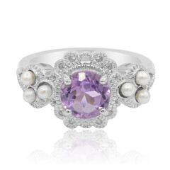 Anello in argento con Ametista